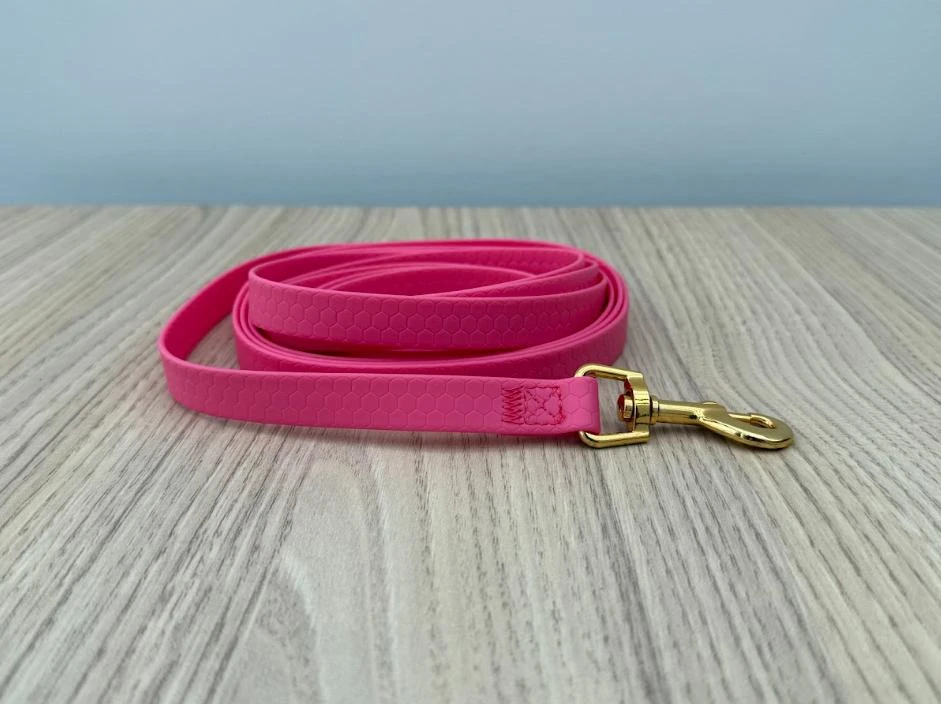 Longe pour chien - longueur 3M en biothane hexa pour chien [rose électrique]
